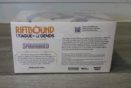 RIFTBOUND League of Legends SPIRITFORGED SEALED BOOSTER BOX English